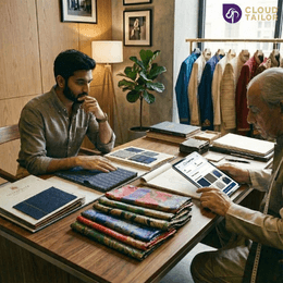consultaion at cloudtailor for custom stiched suits and sherwani