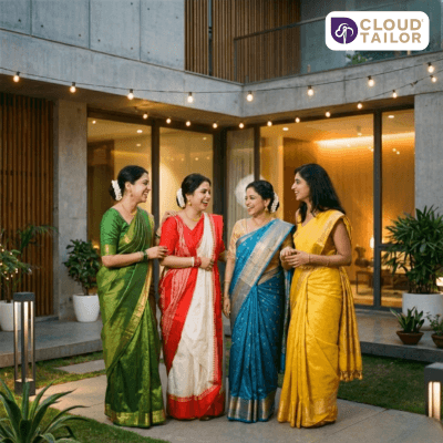 Classic silk saree festive wear for special occasions